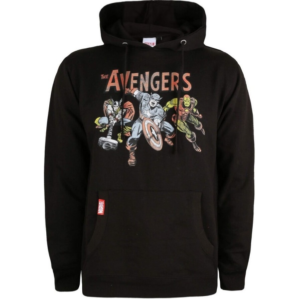 Avengers Herr Vintage Hoodie XL Svart Black XL