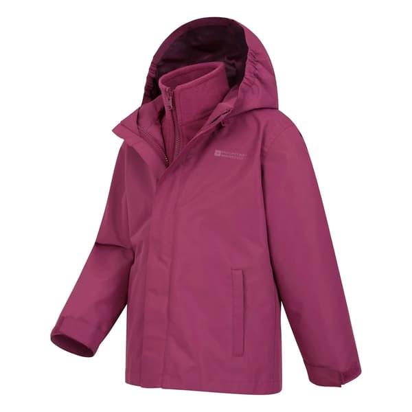 Mountain Warehouse Barnjacka 3 i 1 för barn 7-8 år Pink 7-8 Years