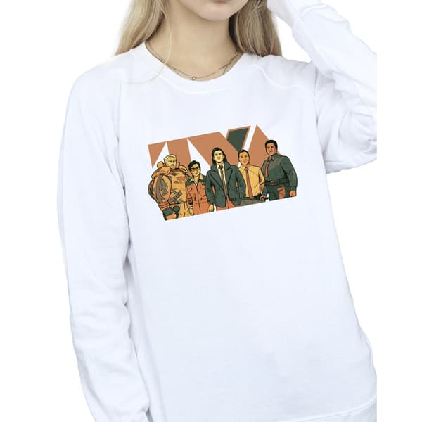 Marvel Dam/Damer Loki TVA Grupp Sweatshirt L Vit White L