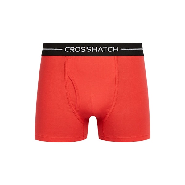 Crosshatch Mens Hexter Boxer Shorts (2-pack) L Röd Red L