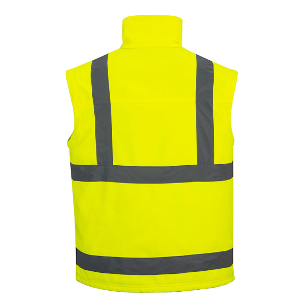 Portwest Herr 2 i 1 Hög Synlighet Mjuk Skaljacka XS Gul Yellow XS