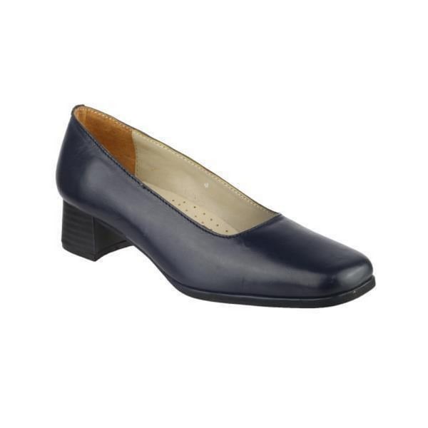 Amblers Walford Damskor Läder Court / Damskor 5 UK Marinblå Navy 5 UK