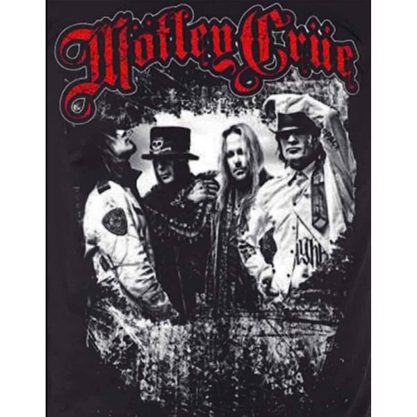 Motley Crue Unisex Adult Greatest Hits Group Shot T-Shirt L Bla Black L