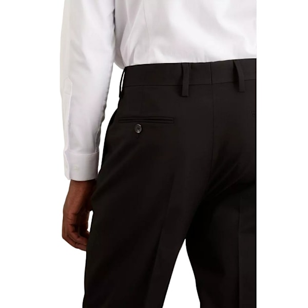 Burton Essential Plain Tailored Suit Trousers 36R Svart Black 36R