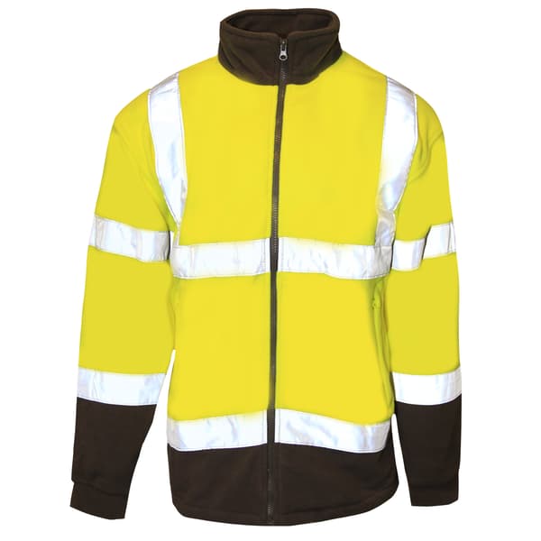 Result Core Reflex Säkerhet Mikrofleece Jacka 2XL Gul Yellow 2XL