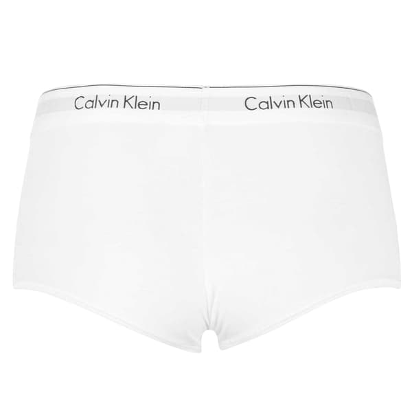 Calvin Klein Dam/Kvinnor Moderna Knicker Shorts S Vit White S