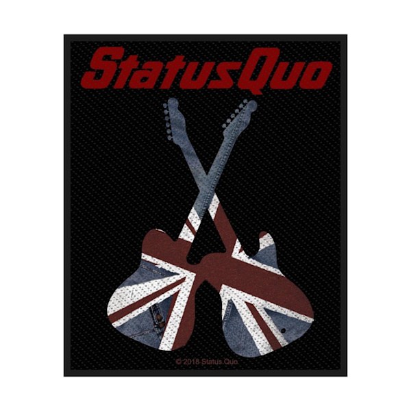 Status Quo gitarrlapp, en storlek, flerfärgad Multicoloured One Size