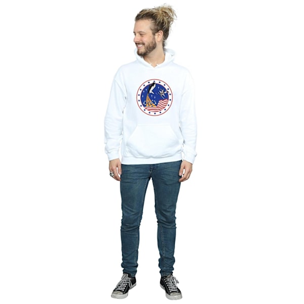 NASA Classic Rocket 76 Hoodie 3XL Vit White 3XL