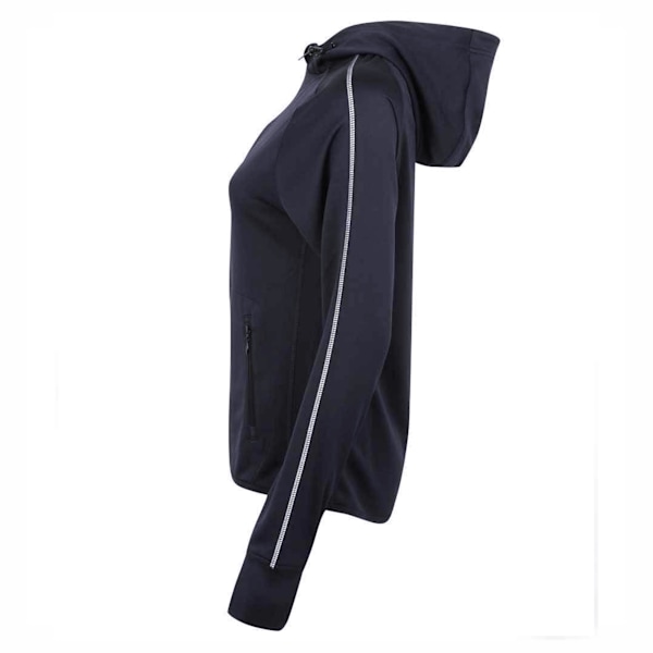 Tombo Teamsport Dam/Dam Lightweight Löparhoodie Med Reflextejp XL Marinblå Navy XL