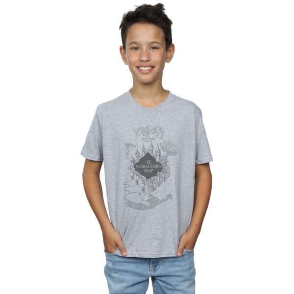 Harry Potter Boys The Marauder´s Map T-shirt 12-13 år Sport Sports Grey 12-13 Years