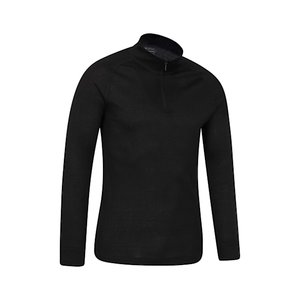 Mountain Warehouse Herr Talus Zip Neck Långärmad Termisk Topp Black S