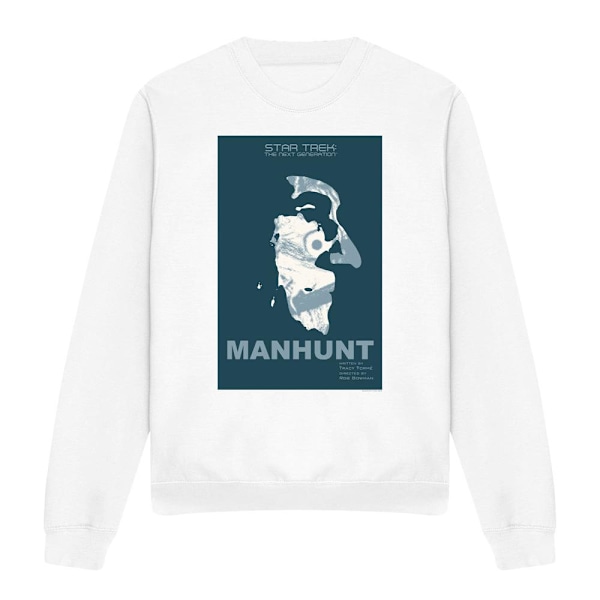 Star Trek Unisex Vuxen The Next Generation Säsong 2 Avsnitt 19 White XL