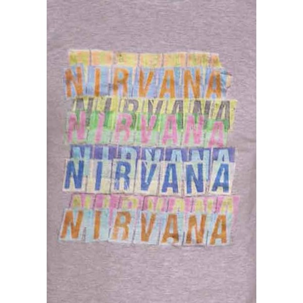 Nirvana Unisex Adult Repeat Logo Bomull T-shirt M Grå Grey M