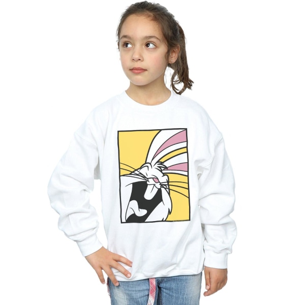 Looney Tunes Girls Bugs Bunny Laughing Sweatshirt 9-11 år Wh White 9-11 Years