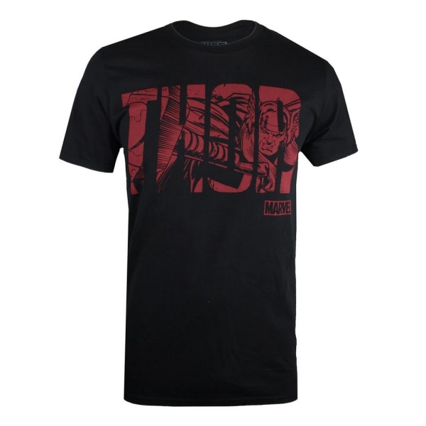 Thor Mens Text T-Shirt S Svart/Röd Black/Red S