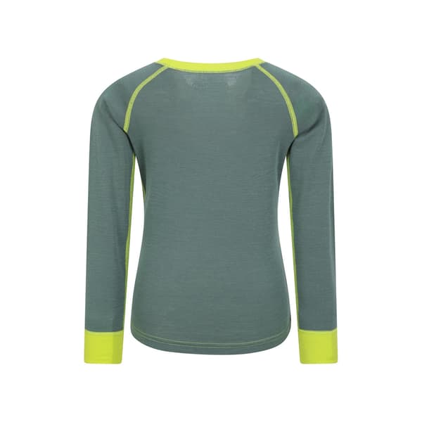 Mountain Warehouse Barn/Barn Merino II Rundhalsad Underställströja Bright Pink 7-8 Years