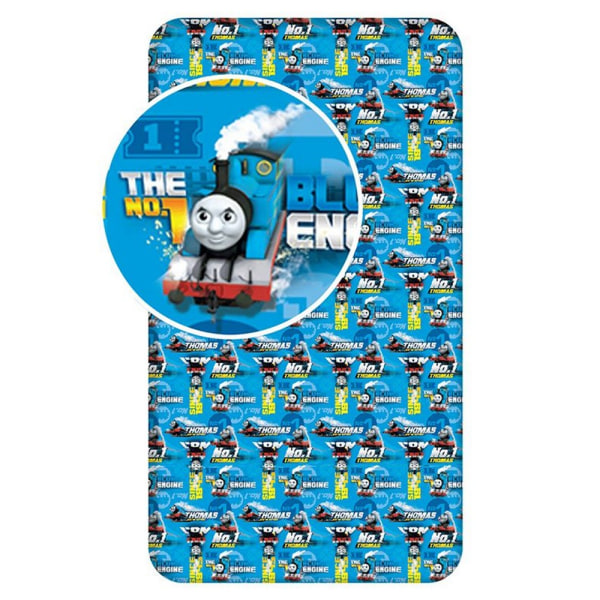 Thomas And Friends Cotton Fitted Lakan Enkel Blå Blue Single