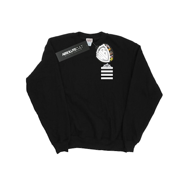Looney Tunes Herr Taz Stripes Faux Pocket Sweatshirt XXL Svart Black XXL