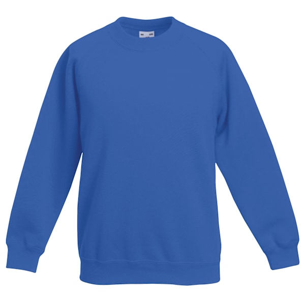 Fruit Of The Loom Barnkläder Unisex Raglanärm Sweatshirt (2-pack) Royal 14-15