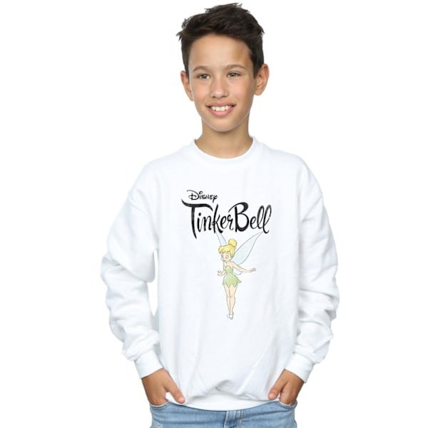 Disney Pojkar Tingeling Flygande Tink Sweatshirt 5-6 År Vit White 5-6 Years