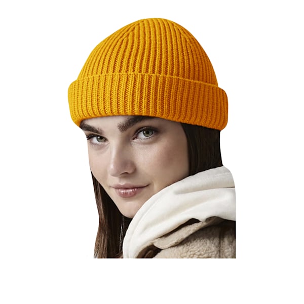 Beechfield Harbour Beanie One Size Senapsgul Mustard Yellow One Size