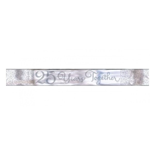 Foliesvirvel 25-årsjubileumsbanderoll En storlek Silver Silver One Size
