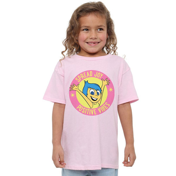 Insidan Ut 2 Barn/Kids Positiva Vibes Glädje T-Shirt 9-11 År Light Pink 9-11 Years