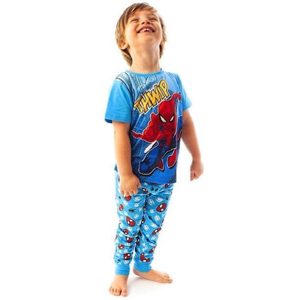 Spider-Man Pyjamas för barn/barn, serietidning, 6-7 år, blå/röd/vit Blue/Red/White 6-7 Years
