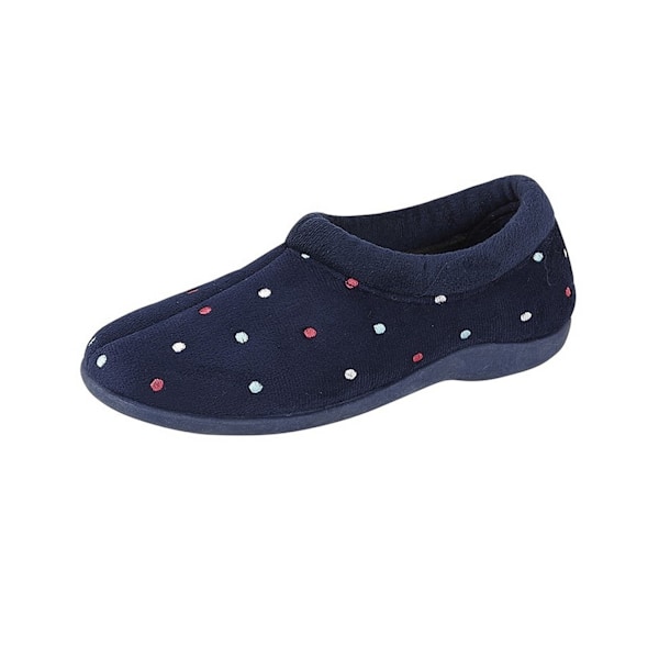 Sleepers Dam/Dam Sophie Velourtofflor 5 UK Marinblå Navy 5 UK