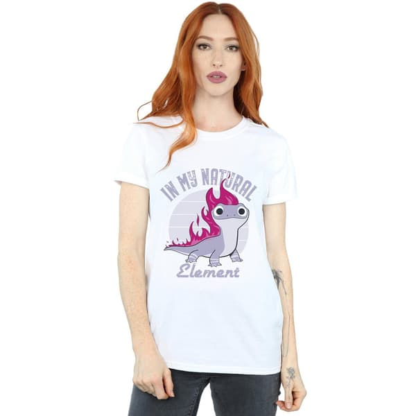 Disney Dam/Dam Frozen 2 Salamander Bruni Element Bomull B White S