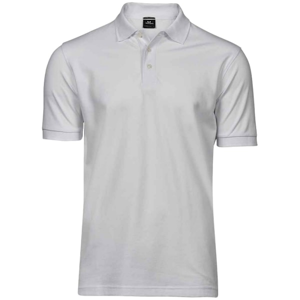Tee Jays Lyxig Stretch Pikétröja för Män 4XL Vit White 4XL