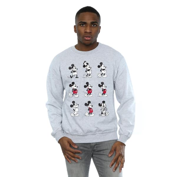Disney Herr Mickey Mouse Evolution Tröja M Sports Grey Sports Grey M
