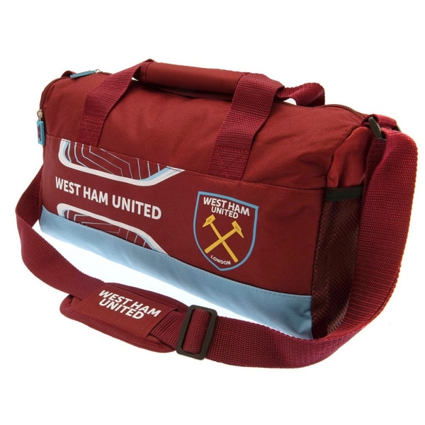 West Ham United FC Flash Duffel Bag One Size Claret Red/Sky Blu Claret Red/Sky Blue/White One Size
