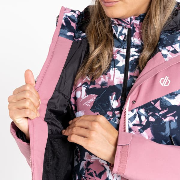 Dare 2B Dam/Kvinnor Determined Vattentät Isolerad Skidjacka Mesa Rose/Black 6 UK