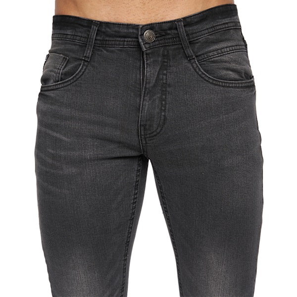 Duck And Cover Mens Maylead Slim Jeans 40S Svart Black 40S