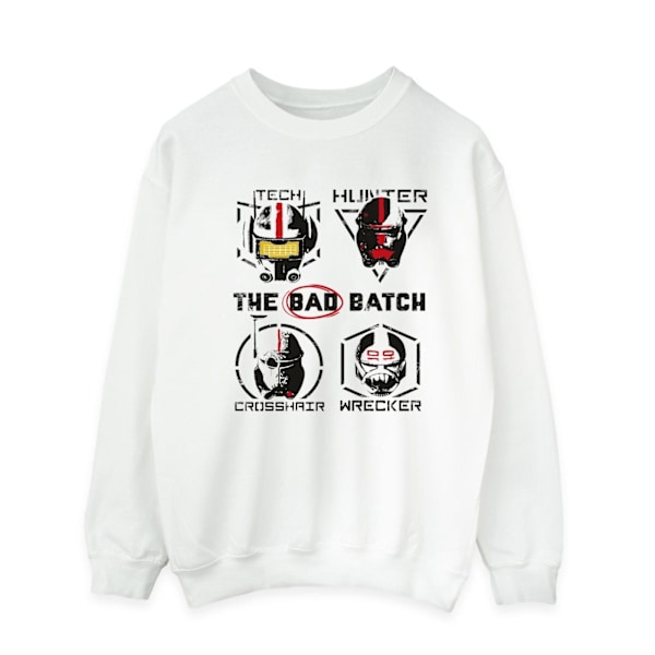 Star Wars: Bad Batch Mens Clone Force 99 Sweatshirt 4XL Vit White 4XL
