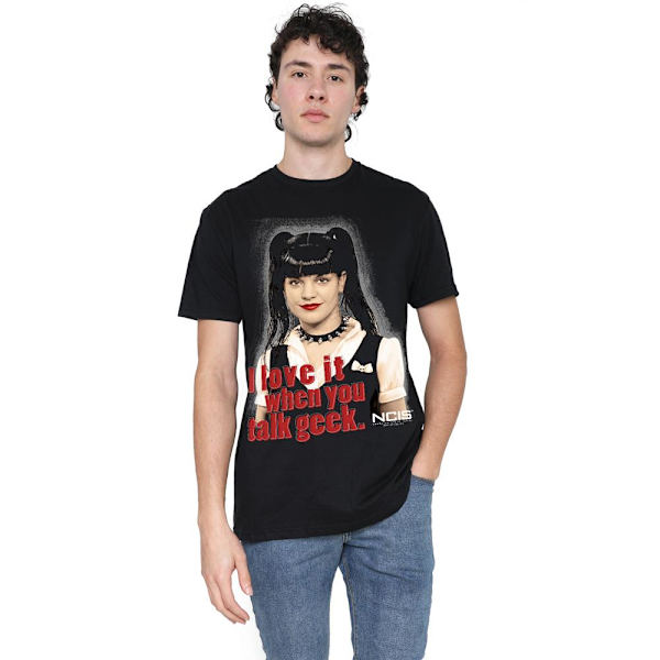 NCIS Herr Geek Talk T-Shirt M Svart Black M