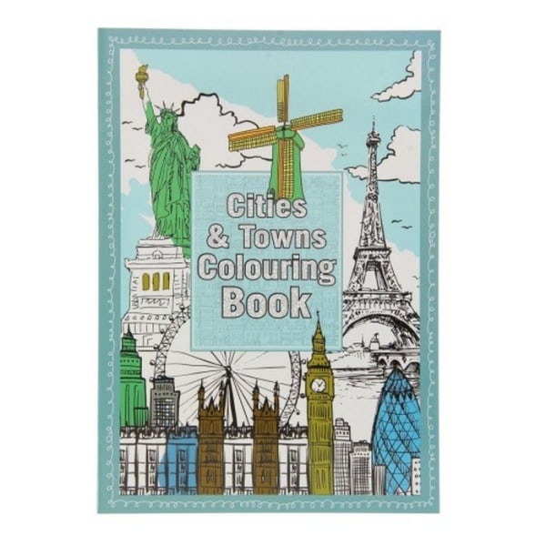 Städer och städer A4 Målarbok En one size Flerfärgad Multicoloured One Size