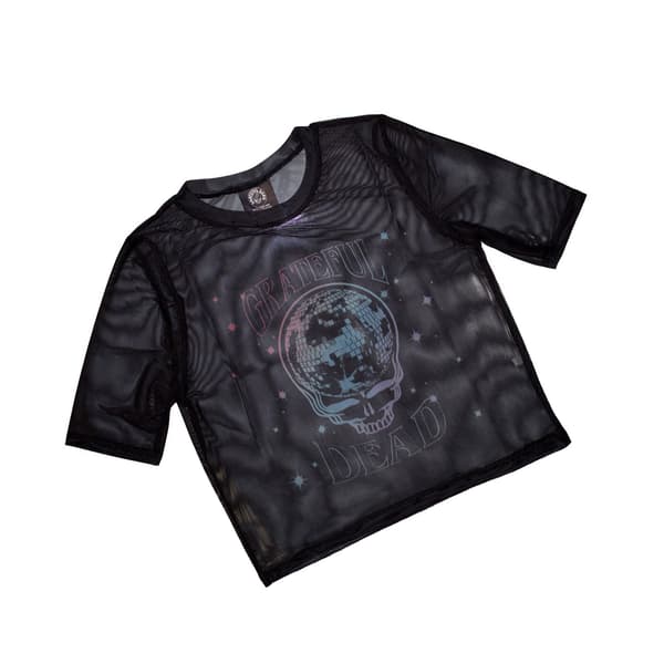 Grateful Dead Dam/Dam Glitterball Crop Top M Svart Black M