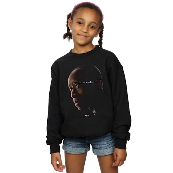 Marvel Girls Avengers Endgame Avenge The Fallen War Machine Sweatshirt Black 7-8 Years