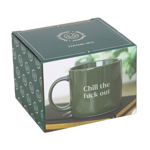 Something Different Chill The Fuck Out Mug 370ml Grön Green One Size