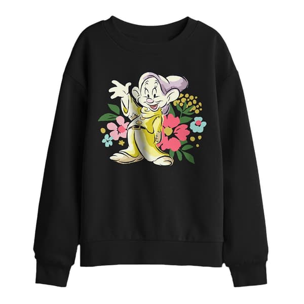 Snövit Barn/Kids Hälsningar Dopey Sweatshirt 9-11 År Black 9-11 Years