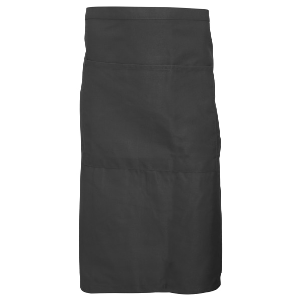 Dennys Adults Unisex Catering Midjeförkläde med ficka (förpackning med Storm Grey One Size