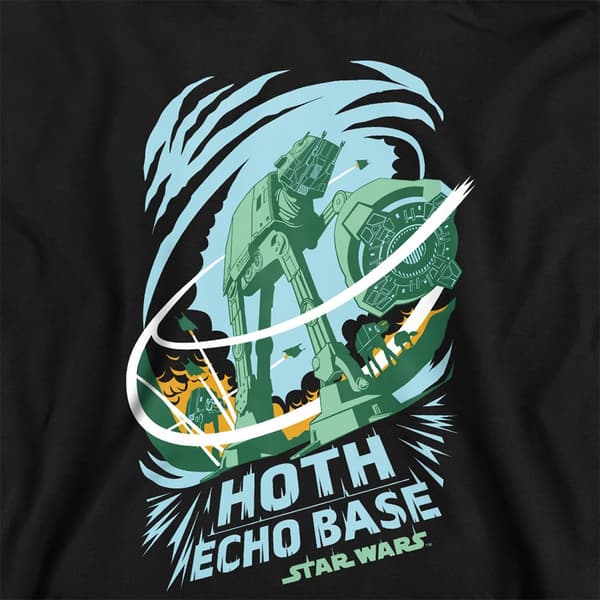 Star Wars Barn/Barn Base Attack Echo Heather Pullover Hoodie Athletic 5-6 Years