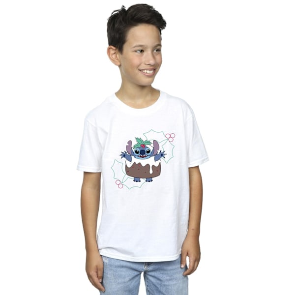 Disney Boys Lilo & Stitch Pudding Holly T-shirt 12-13 år Vit White 12-13 Years