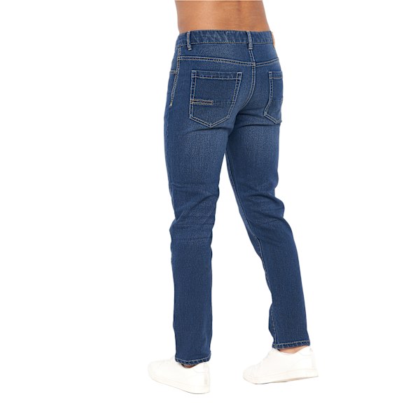 Crosshatch Mens Lampoons Slim Jeans 40R Stone Wash Stone Wash 40R