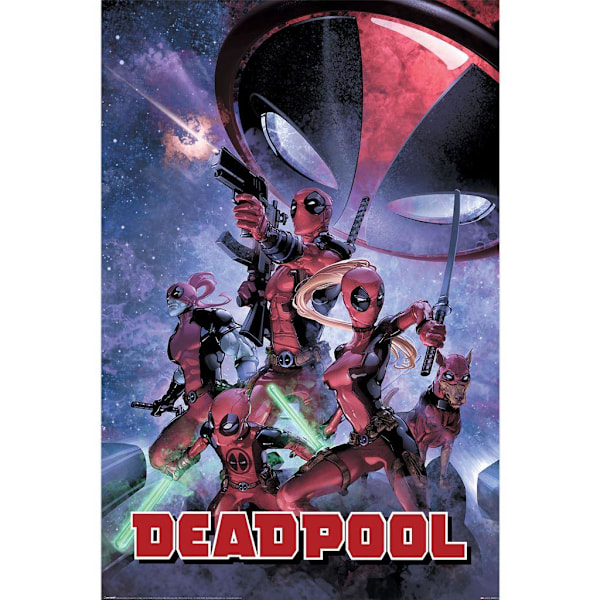 Deadpool Family Maxi Poster 91,5 cm x 0,12 cm x 61 cm Multifärgad Multicoloured 91.5cm x 0.12cm x 61cm