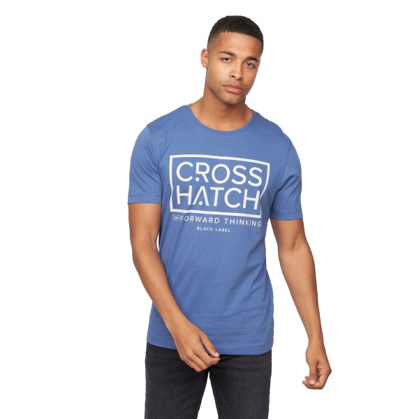 Crosshatch Herr Flomax T-shirt i olika design (paket med 5) L M Multicoloured L