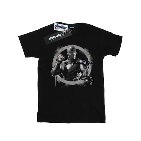 Marvel Pojkar Avengers Endgame Iron Man Nano Gauntlet T-Shirt 7-8 Black 7-8 Years