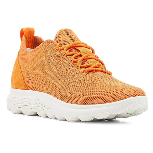 Geox Dam/Dam Spherica Läder Sneakers 4 UK Orange Orange 4 UK